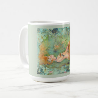 Taza De Café A la deriva la pacífica sirena impresa por Renee