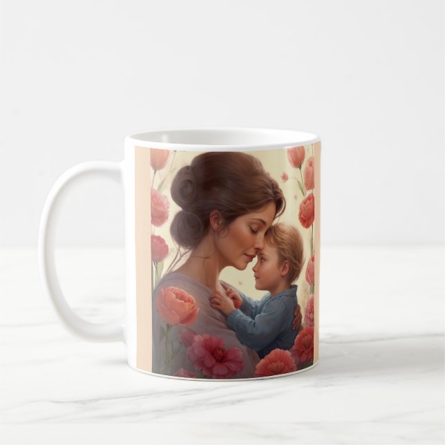 Taza De Café A la madre más querida - madre e hijo (Izquierda)