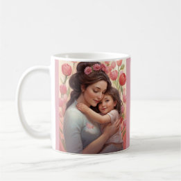 Taza De Café A la mamá más querida - madre e hija