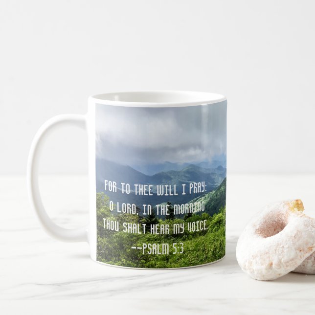 Taza De Café A La Voluntad Rezo Cristiano (Con donut)