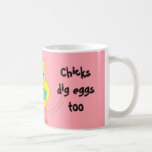 Taza De Café A las pollitas también les gustan los huevos