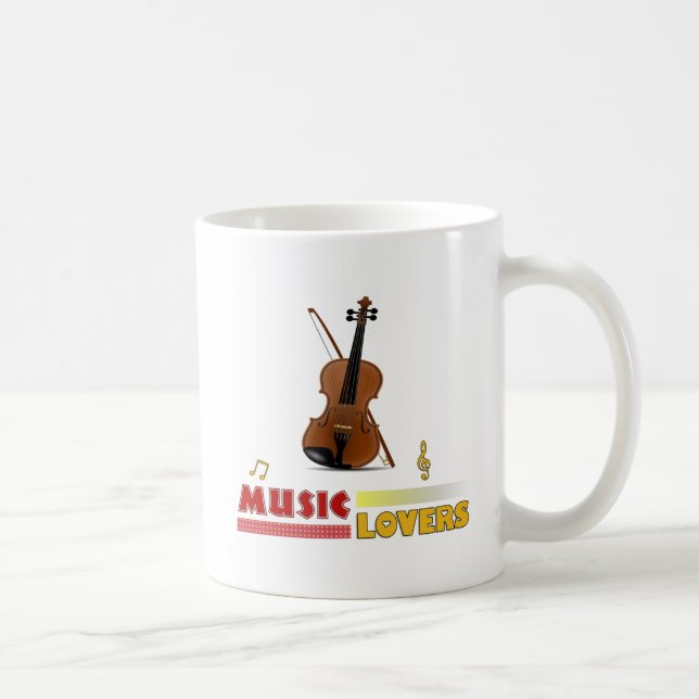 Taza De Café A los amantes de la música les gusta el diseño de  (Derecha)
