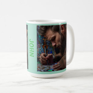 Taza De Café A los hombres también les gusta el arte de diamant
