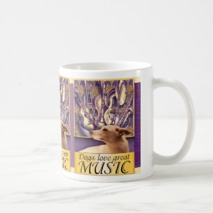 Taza De Café A los perros les encanta la gran MÚSICA