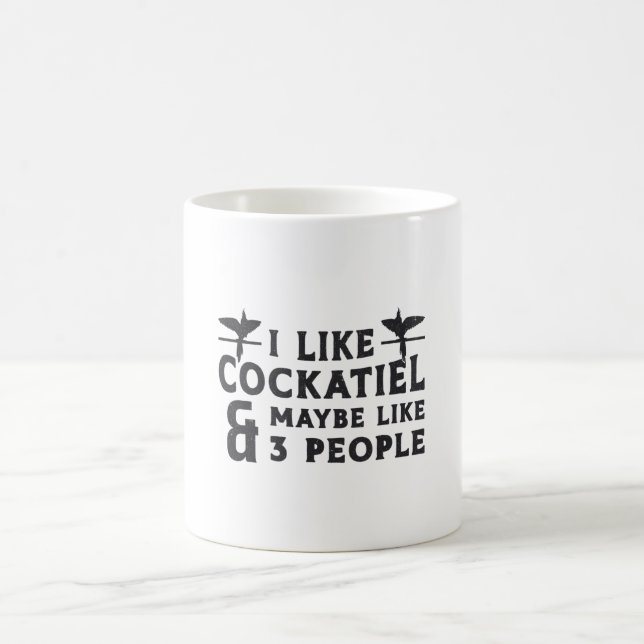 Taza De Café A Los Propietarios De Cockatiel Me Gustan Las Aves (Centro)