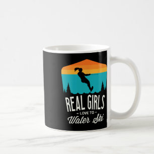 Taza De Café A Los Verdaderos Chicas Les Encanta Esquiador De A