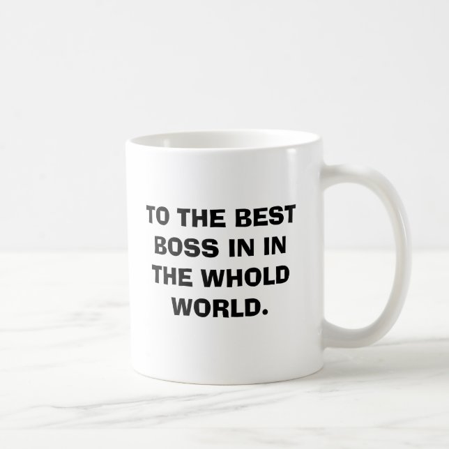 TAZA DE CAFÉ A MEJOR BOSS DEL MUNDO DE WHOLD (Derecha)