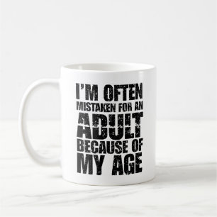 Taza De Café A menudo me confunden con un adulto por mi edad
