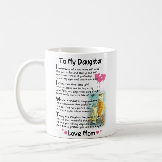 Taza De Café A mi hija - A veces deseo (Izquierda)