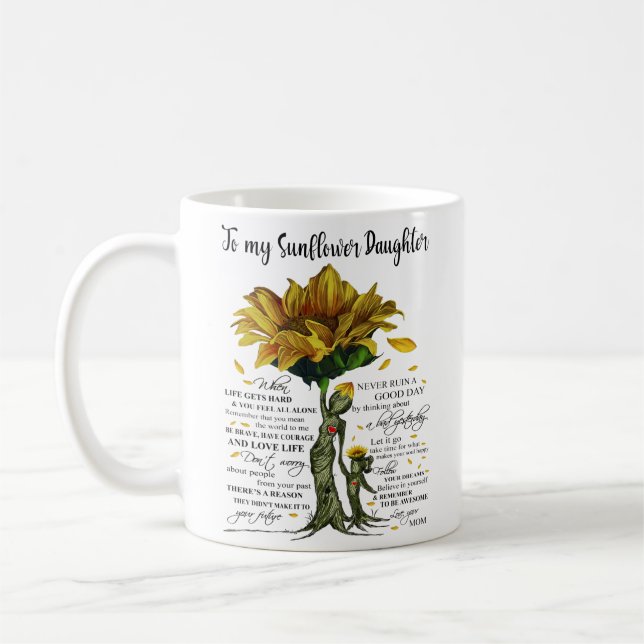 Taza De Café A mi hija del girasol (Izquierda)