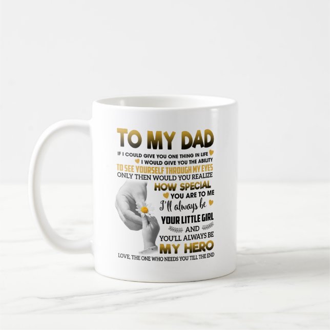 Taza De Café A mi papá - Eres especial para mí - Manos (Izquierda)