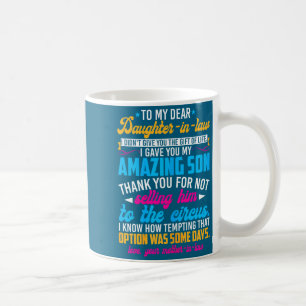 Taza De Café A mi querida nuera divertida suegra
