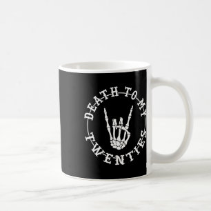Taza De Café A mis 20 años, 30 cumpleaños, Skeleton Hallowe