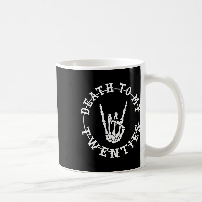 Taza De Café A mis 20 años, 30 cumpleaños, Skeleton Hallowe (Derecha)
