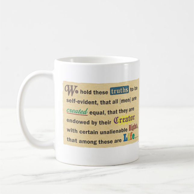 Taza De Café A mug for sharing your pro-life beliefs. (Izquierda)