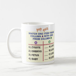 Taza De Café A mug with a quiz.