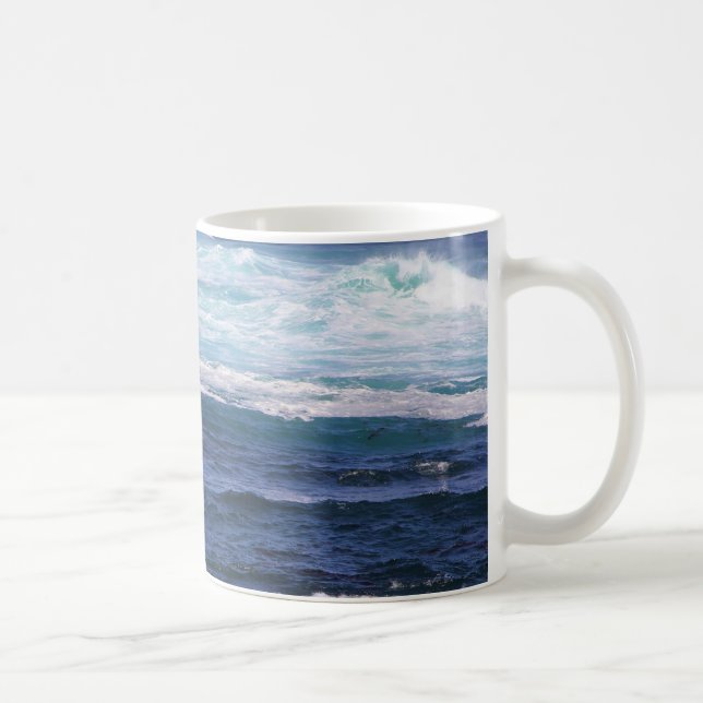 Taza De Café A orillas del mar Mug (Derecha)