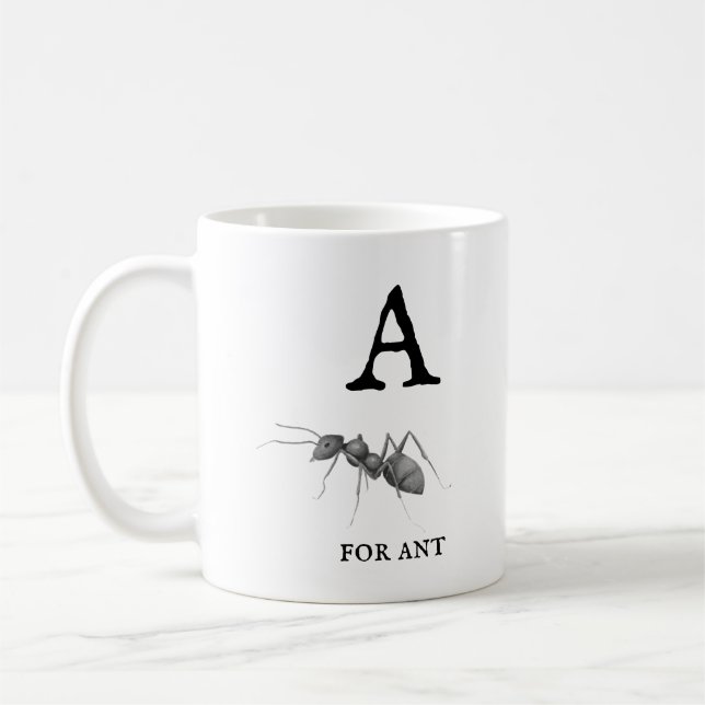 Taza De Café "A" para hormiga  (Izquierda)