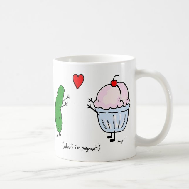 Taza De Café A Pickle le encanta el helado Mug (Derecha)