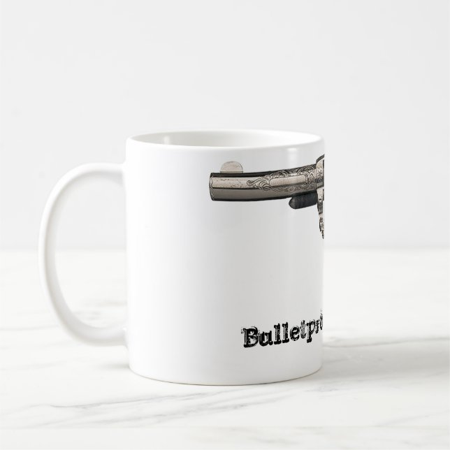 Taza de café a prueba de balas del arma del (Izquierda)