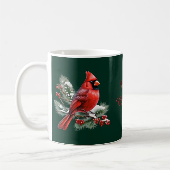 Taza De Café A Red Cardinal (Izquierda)