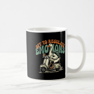 Taza De Café A regular las emociones divertido patinete ganso