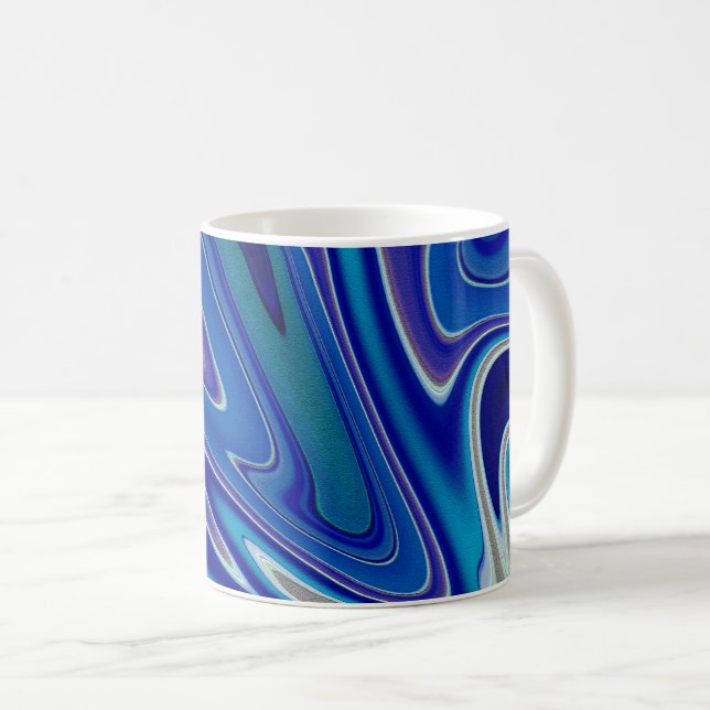 Taza De Café A S plash of Blue (Anverso derecho)