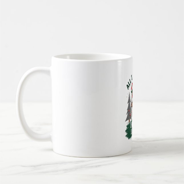 Taza De Café A Sloth For Christmas. Cute, Christmas Sloth With  (Izquierda)