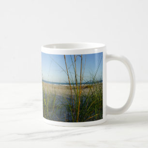 Taza De Café A través del tazón de café de avena marina