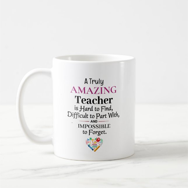 Taza De Café A Truly Amazing Teacher (Izquierda)