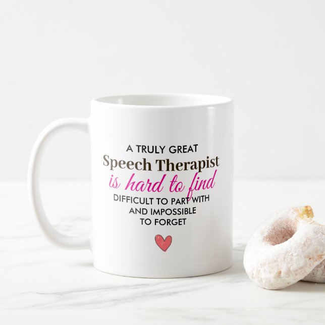 Taza De Café A Truly Great Speech Therapist – Personalized Name (Con donut)