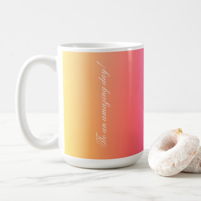 Taza De Café A Un Día Increíble (Con donut)