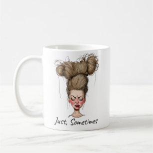 Taza De Café ¡A Veces! Día malo gracioso