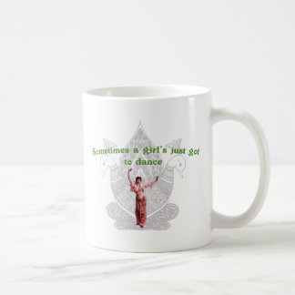 Taza De Café A veces el justo de un chica conseguido a la danza