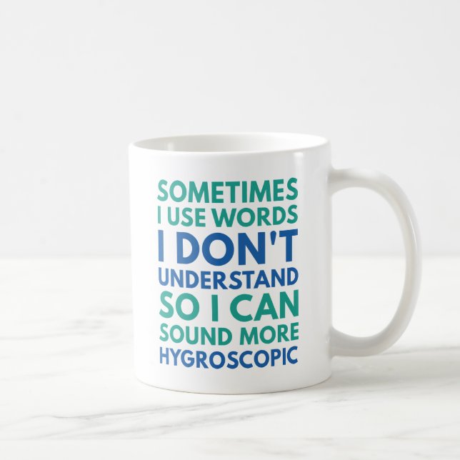 Taza De Café A Veces uso palabras (Derecha)