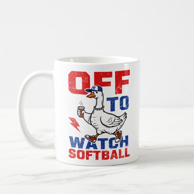 Taza De Café A Ver el Softbol (Izquierda)