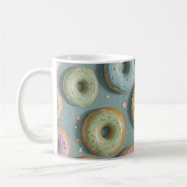 Taza De Café A Whimsical Pastel Donut Dream