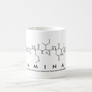 Taza De Café Aaminah peptide nombre mug