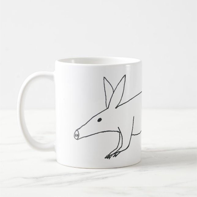 Taza De Café Aardvark Mug mal dibujado (Izquierda)