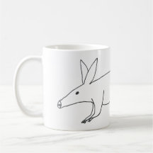 Aardvark Mug mal dibujado