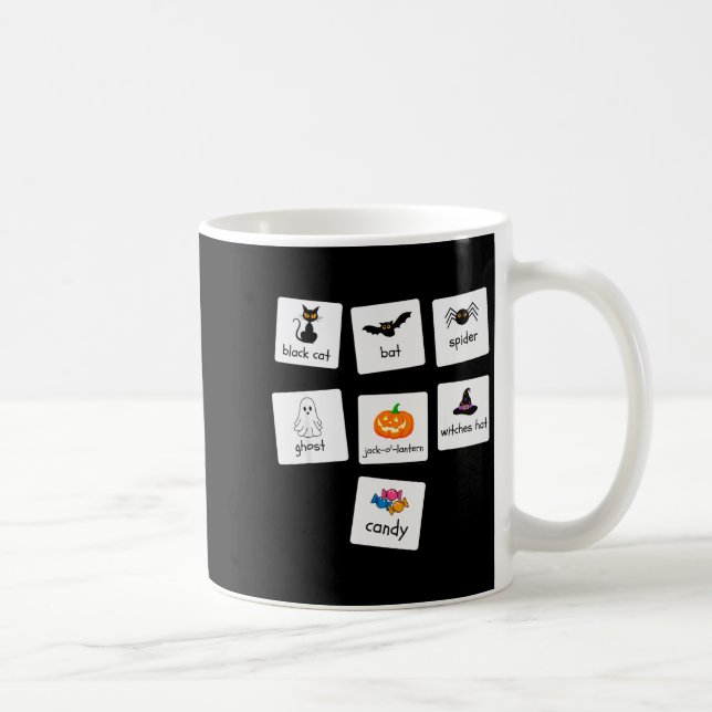 Taza De Café Aba Halloween Special Education Teacher Behavior Y (Derecha)