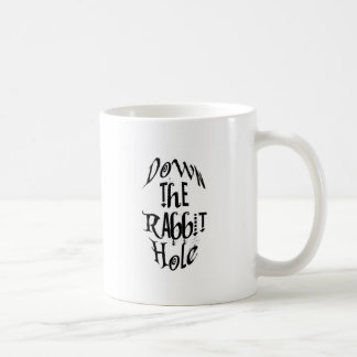 Taza De Café Abajo de la madriguera de conejo