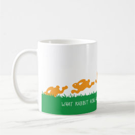 Taza De Café Abajo la alfombra del agujero del conejo