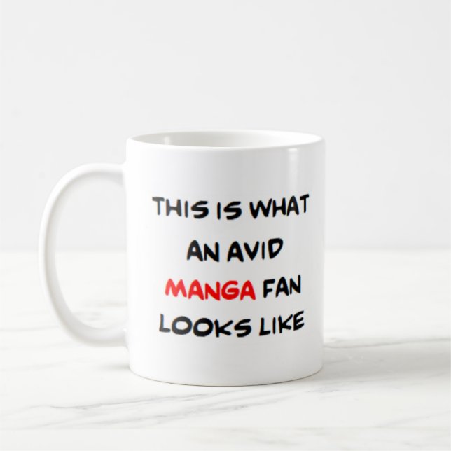 Taza De Café abanico de manga, ávido (Izquierda)