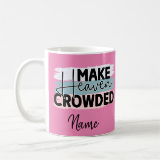 Taza de café abarrotada de cielo religioso