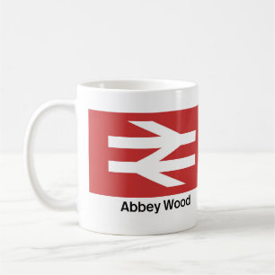 Taza De Café Abbey Wood Rail Station Mug, Train Lover Gift
