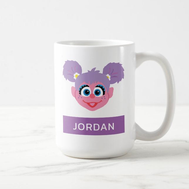 Taza De Café Abby Cadabby | Cara de flor | Añadir su nombre (Derecha)