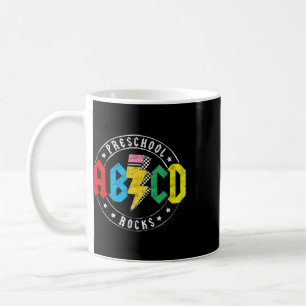 Taza De Café Abcd Preescolar Rocks 1er Día Pre-k Profesor Ck A 
