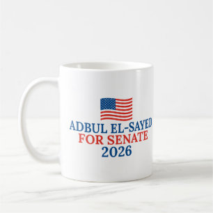 Taza De Café Abdul El-Sayed al Senado Elección 2026