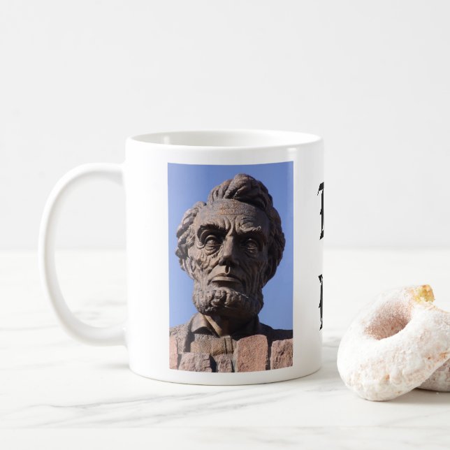 Taza De Café Abe Lincoln Coffee Mug (Con donut)